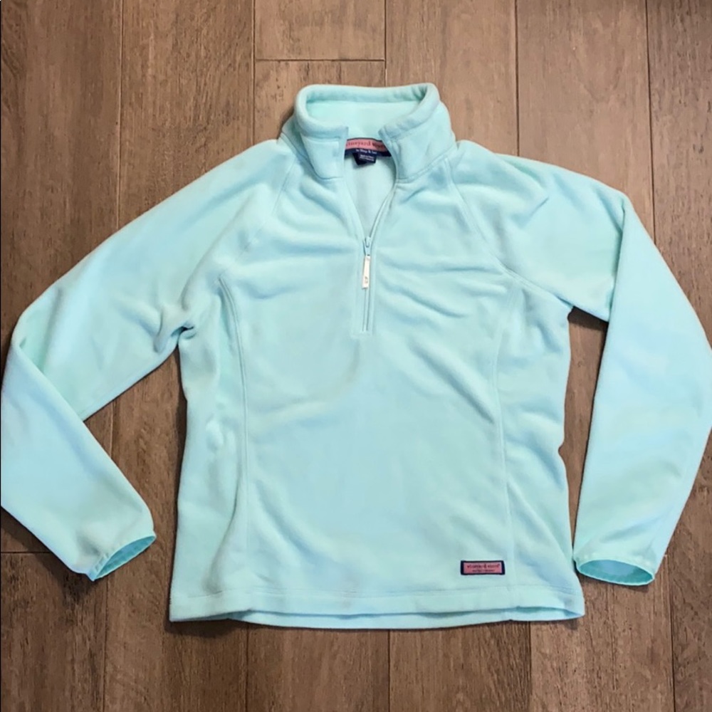 Vineyard Vines fleece sweatshirt, teal, medium